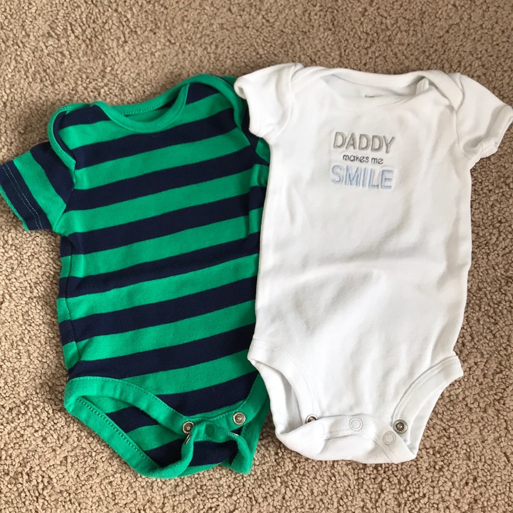 NB baby boy onesies